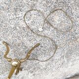 Tripod golden floor lamp