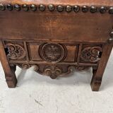 Pair of Renaissance style armchairs in walnut, 20th century