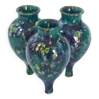Vintage triple soliflore vase 1950