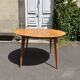 Table à manger ronde bois vintage 1960