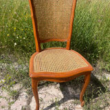 Paire de chaises cannées anciennes