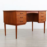 Bureau en teck, années 1960