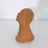 Terracotta bust of a woman 1970