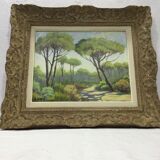 A. ledieu - oil on canvas saint raphael
