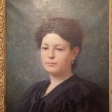 Portrait d’une jeune femme, signé H Mouthier (1880-1975)et daté 1907