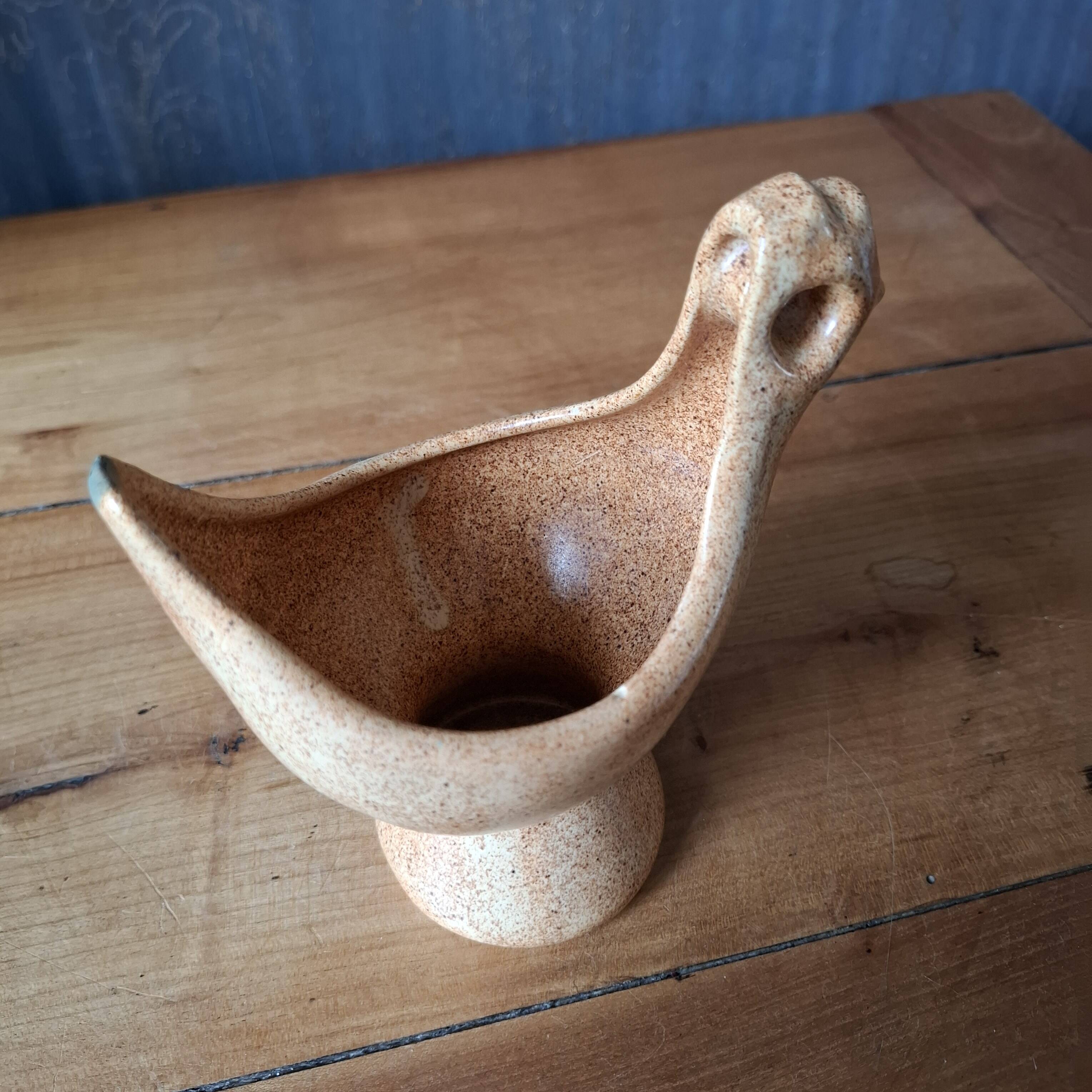 Zoomorphic ceramic candle holder 1950