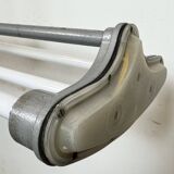 Grey Industrial Hanging Tube Light from Polam Gdansk, 1970s