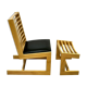 Modernist constructivist lounge chair with ottoman, 1980s