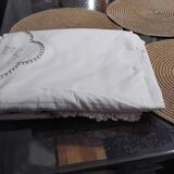 Vintage embroidered old tablecloth