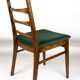 Chaise à manger verte vintage années 1970