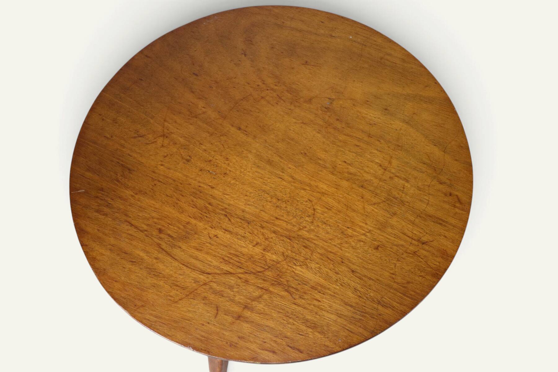 Tripod coffee table in oak, 1950s.