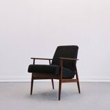 Fauteuil Henryk Lis en boucle noire 1960