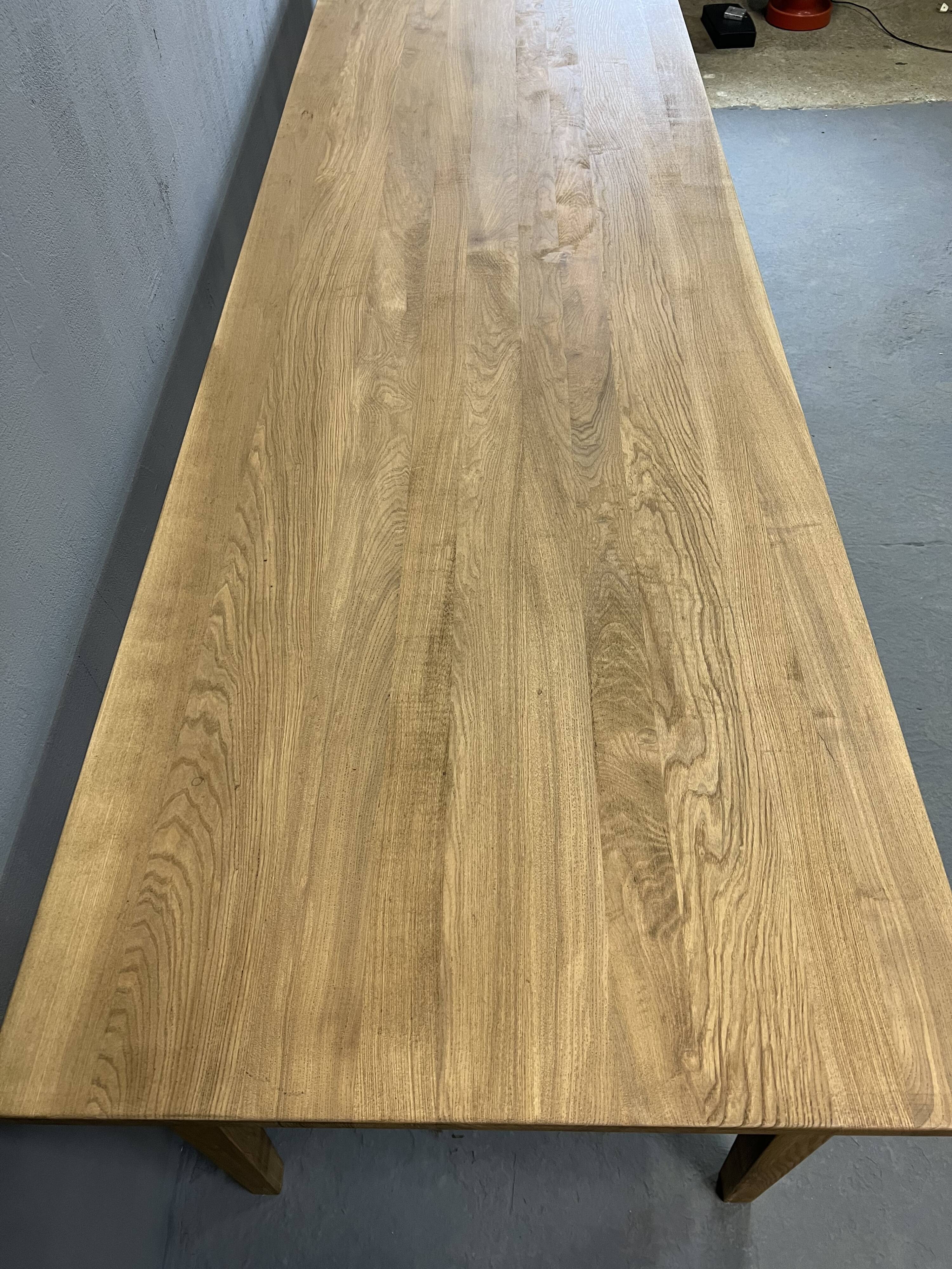 Farmhouse table 300 cm in solid ash