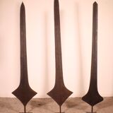 Three Topoke African Sword Coins on Base
