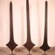 Three Topoke African Sword Coins on Base