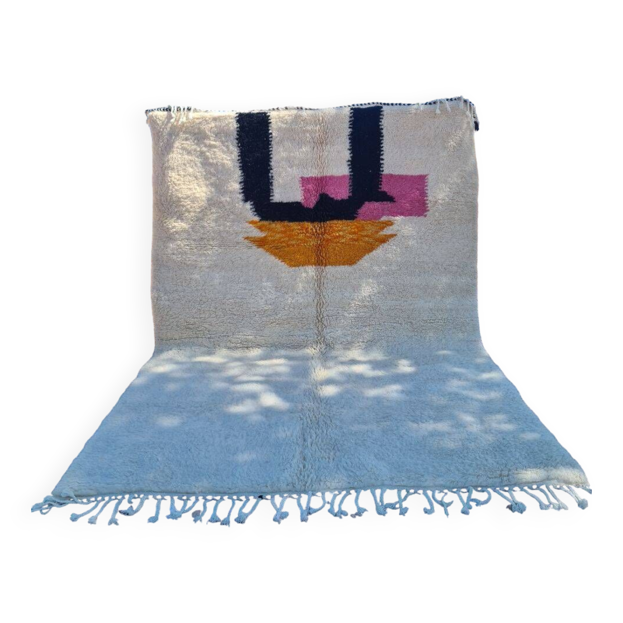 Handmade wool Berber rug 300X200 cm