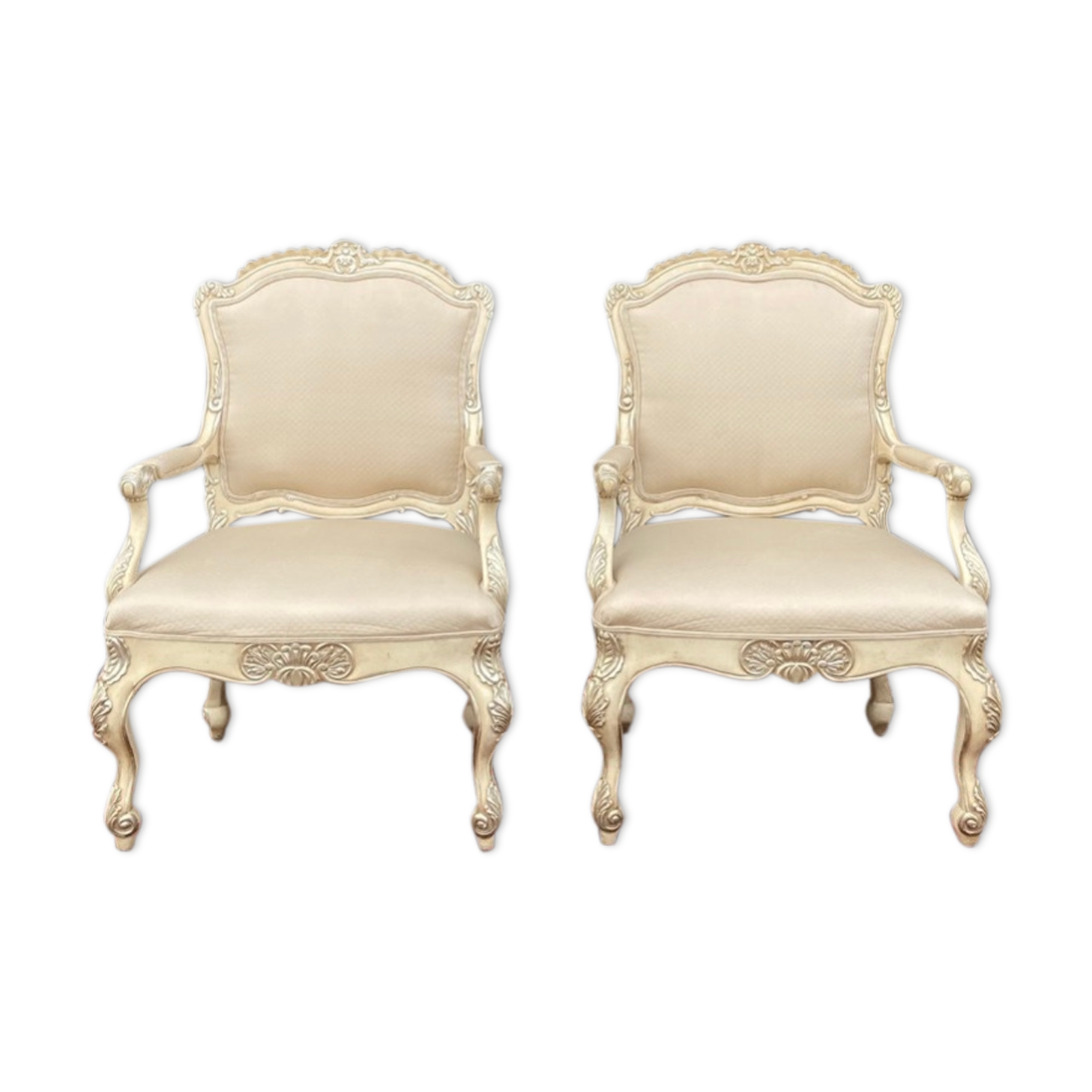 Pair of Italian-style armchairs