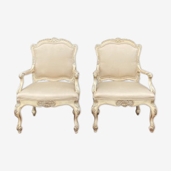 Pair of Italian-style armchairs