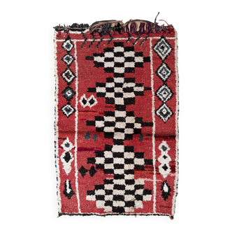 Colorful Boucherouite Moroccan rug - 84 x 126 cm