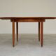 Round extending table, light oak, East Germany, 1960s