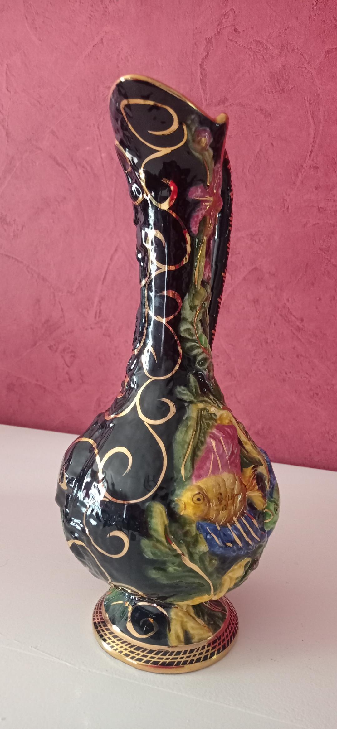 Ceramic vase H. Bequet - Quaregnon Belgium, Mold 272