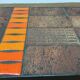 Ceramic coffee table and 1960s metal, brutalist