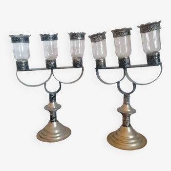 Moroccan candle holders