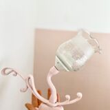 Enamelled cast iron wall lamp