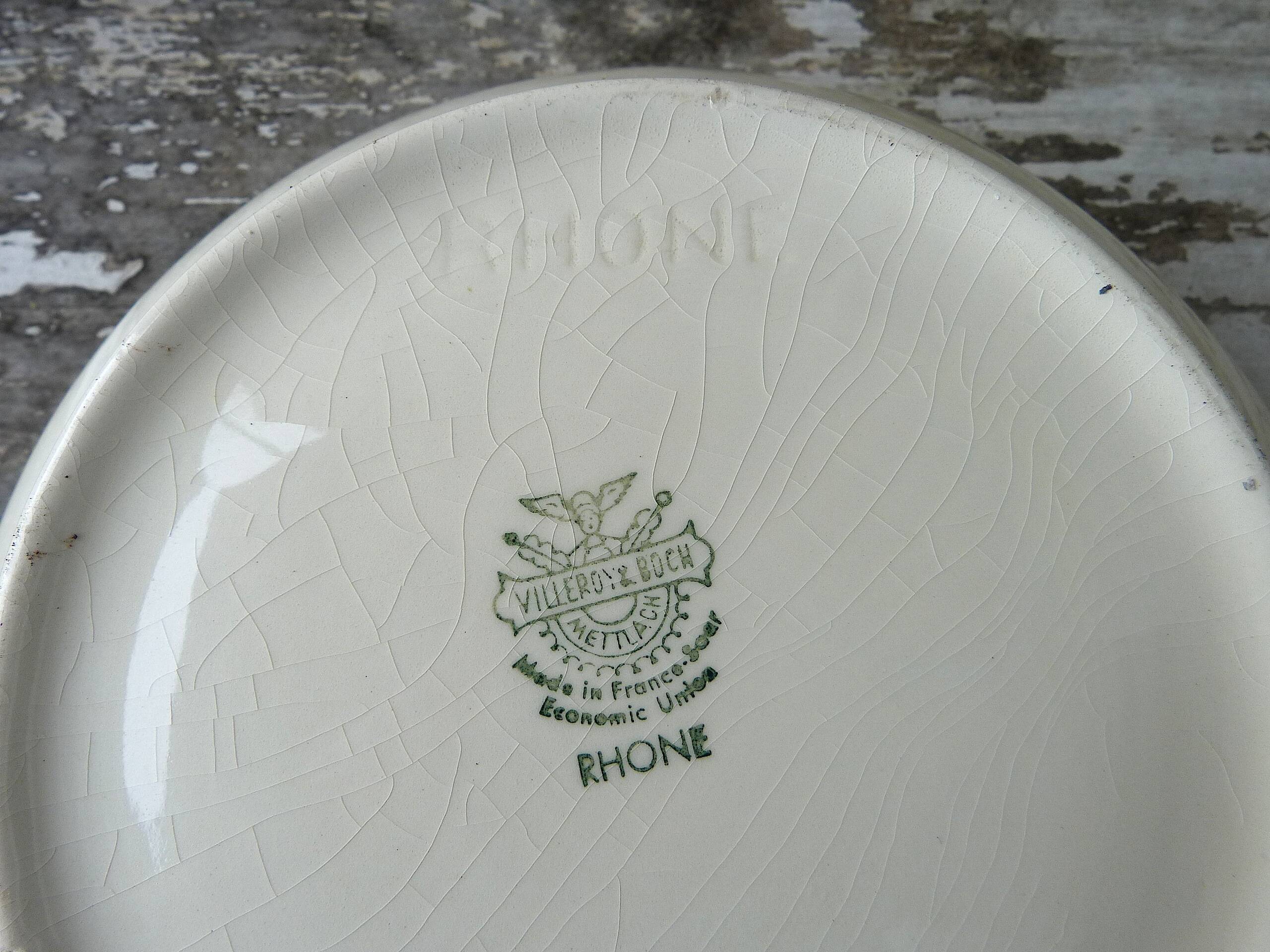 Soup tureen - vegetable bowl Villeroy & Boch Mettlach ivory and gold