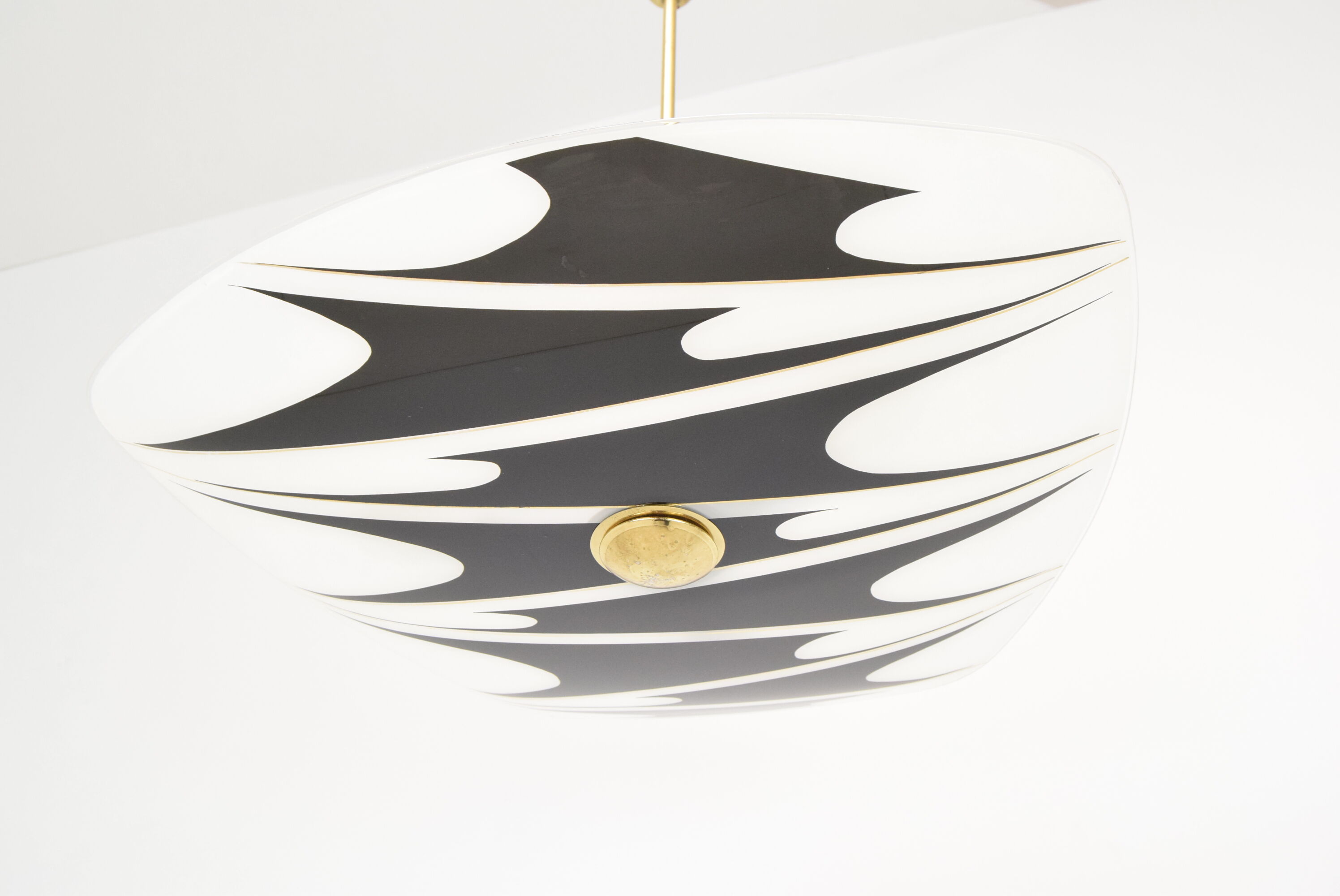 Mid-century Glass Pendant,1960's.
