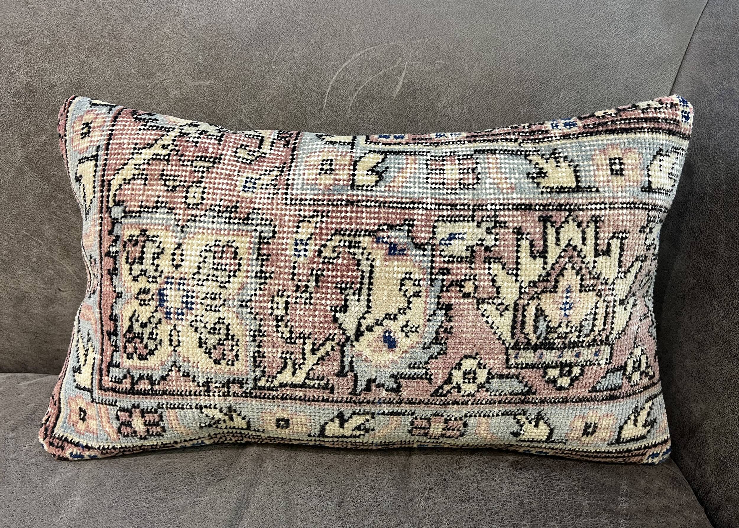 Handmade Faded Carpet Cushion