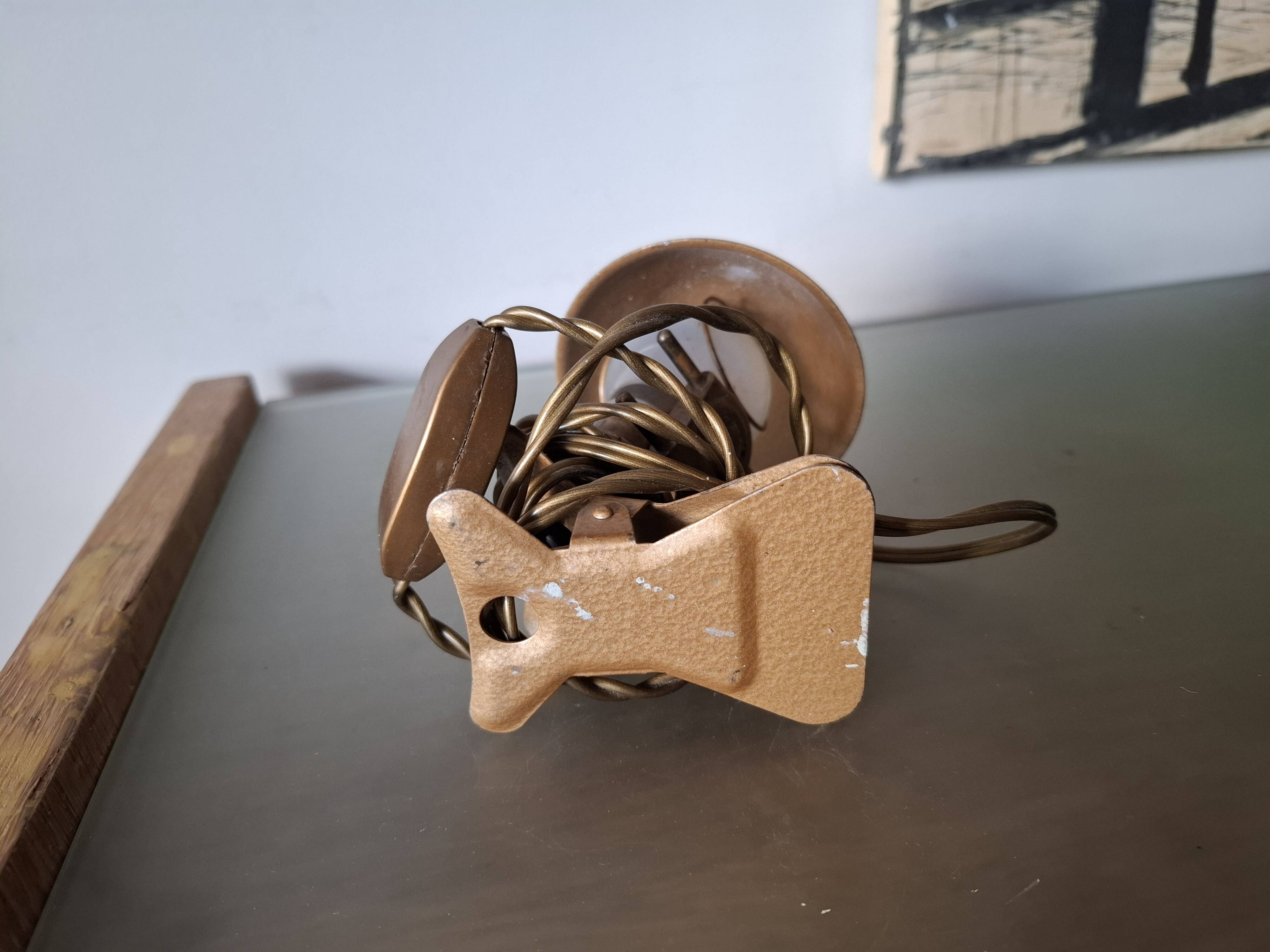 Lampe vintage en metal champignon