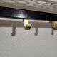 Gold-plated aluminum coat rack and cloakroom, 1960-70