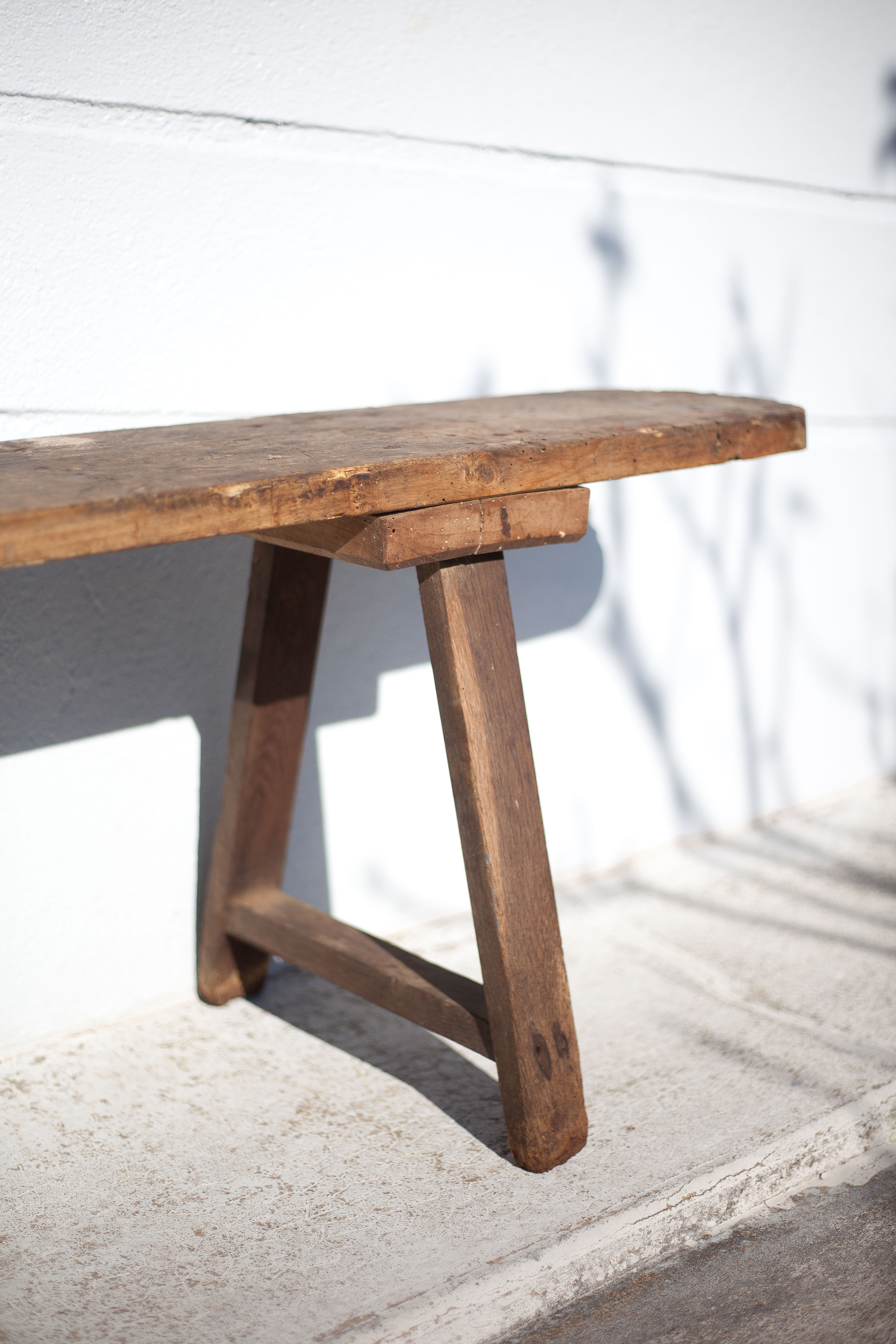 Old farm bench