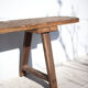 Old farm bench