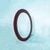 Oval retro vintage wall mirror from the 60s/70s, round mirror.