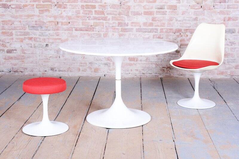 Mid-Century Aluminium Seating Set by Eero Saarinen, Germany, 1950s, Set of 5