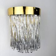 Applique murale Cascade par Venini, verre de Murano, Italie, 1970