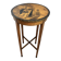Art deco side table in wood with paint