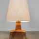 Vintage ceramic table lamp earth tones