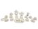 Coffee service set, white porcelain with gilding, KPM, Germany, 19th centur