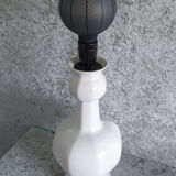 Art Deco-inspired white ceramic lamp