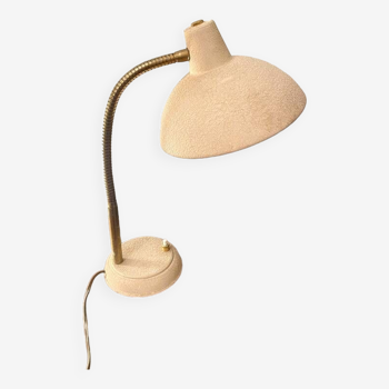 Articulated desk lamp, granite metal and brass, 1960s