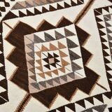 3x10 Brown Beige Persian Kilim Runner Rug, 97x324Cm