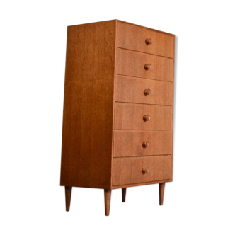 Commode vintage Meredew Tallboy en chêne