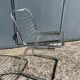 Vintage Italian design chrome metal chair from the 70s