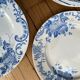 Suite de 8 assiettes Terre de Fer Saint Amand & Hamage Boule de neige
