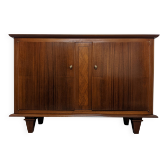 Buffet en palissandre et sycomore de style Art déco vers 1950