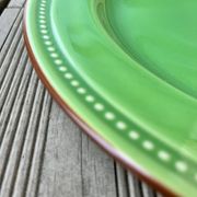 Grande assiette ou plar de présentation céramique verte