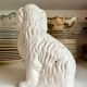 Chien, cavalier king charles en faïence staffordshire n°6, vers 1860